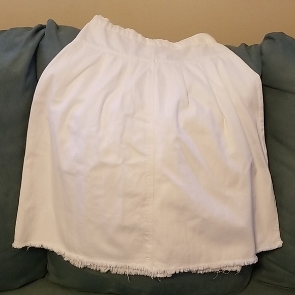 Girls White Denim Zara Skirt size 7 - Picture 5 of 5